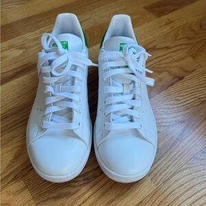 Adidas White and Green Stan Smith - Sneakers